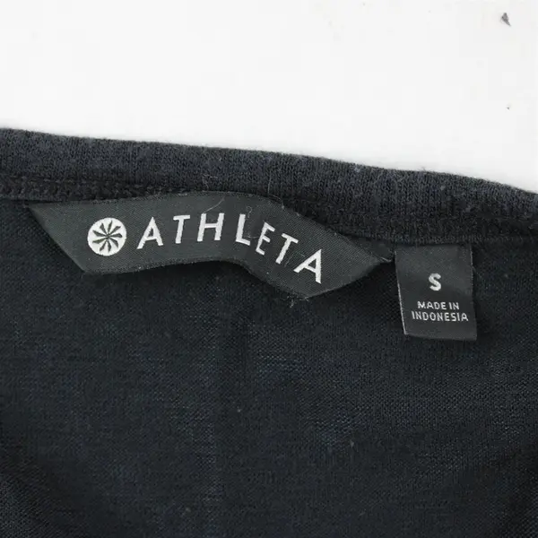 Athleta Solid Black Color Sleeveless Activewear Tank Top Women's Size S