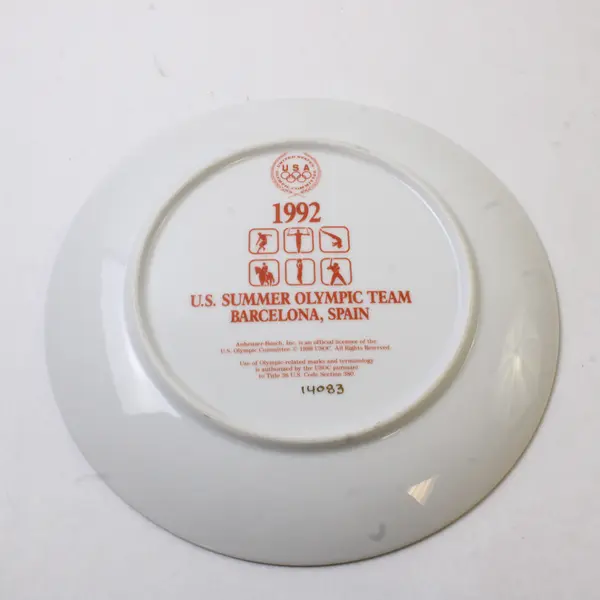1992 U.S. Summer Olympic Team Barcelona Spain Collector Plate 8.5"