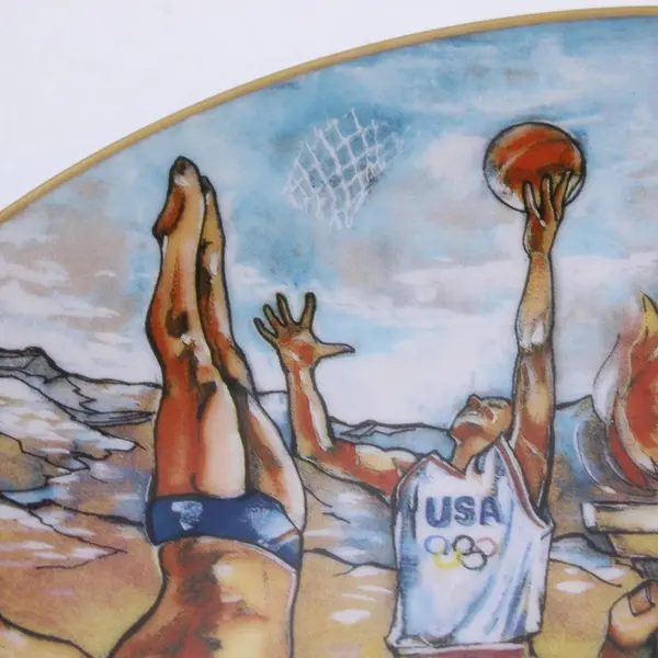 1992 U.S. Summer Olympic Team Barcelona Spain Collector Plate 8.5"