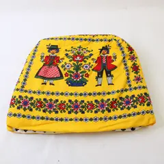 Vintage Dutch Tea Kozy Bright Yellow Washable New Without Tags