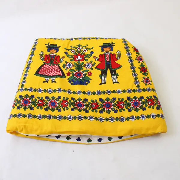 Vintage Dutch Tea Kozy Bright Yellow Washable New Without Tags