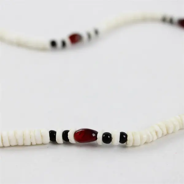 Lot of 2 Puka Shell Beaded Necklaces Barrel Clasps 17" and 21"