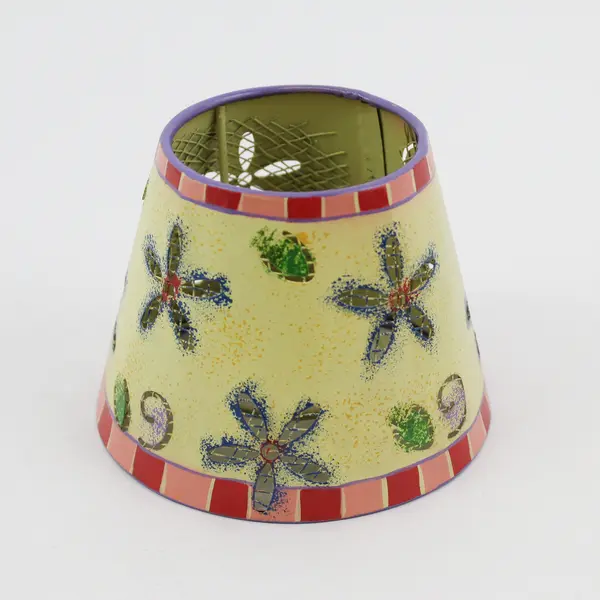 Whimsical Ceramic Flying Cow Candle Holder with Shade 9in New