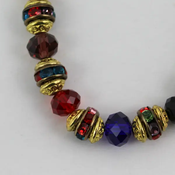 Multi-Color Stones Elasticated Fashion Bracelet