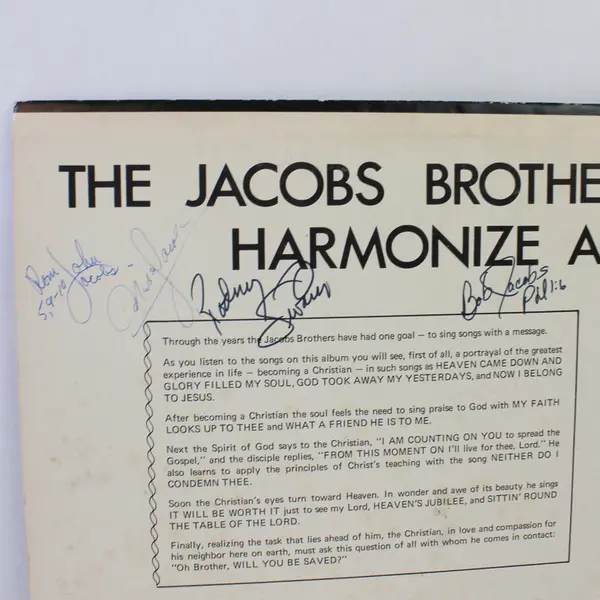 The Jacobs Brothers  Harmonize Again 12" Vinyl Record