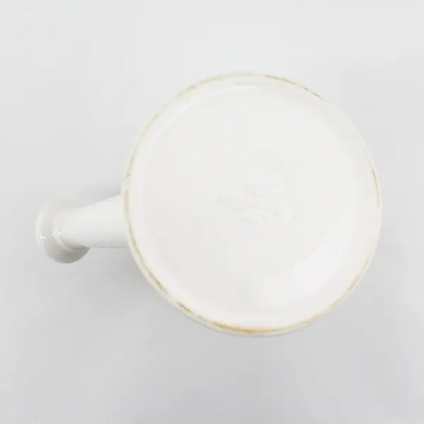 Pfaltzgraff Solid White Ceramic Watering Can  7"