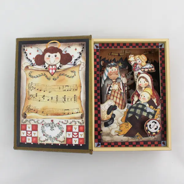 Enesco Holy Bible Music Box Silent Night New Christmas Collectible