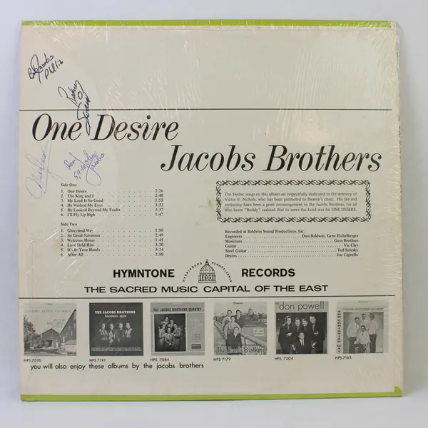 Jacobs Brother "One Desire" 12" Vinyl Record