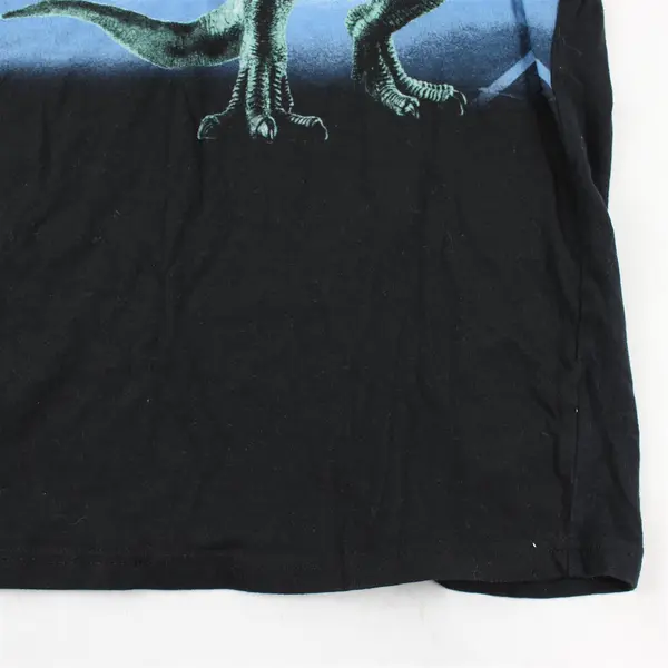 Arizona Jean Co Black W/ T-Rex In City Short Sleeve T-Shirt Boys Size XL (18-20)
