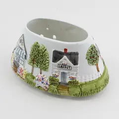 Oval Ceramic Yankee Candle Our Town Jar Candle Shade Topper 
