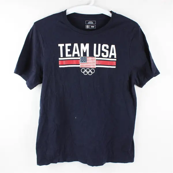 US Olympic Team Apparel Blue "Team USA" Short Sleeve T-Shirt Women's Size XL