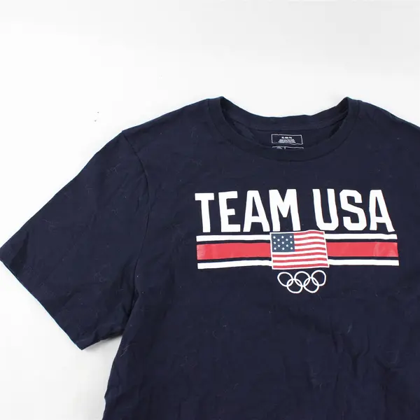 US Olympic Team Apparel Blue "Team USA" Short Sleeve T-Shirt Women's Size XL