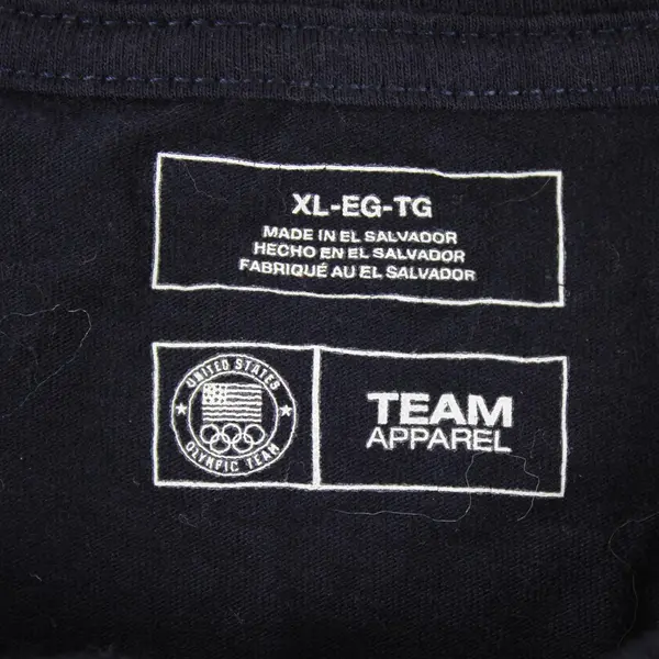 US Olympic Team Apparel Blue "Team USA" Short Sleeve T-Shirt Women's Size XL