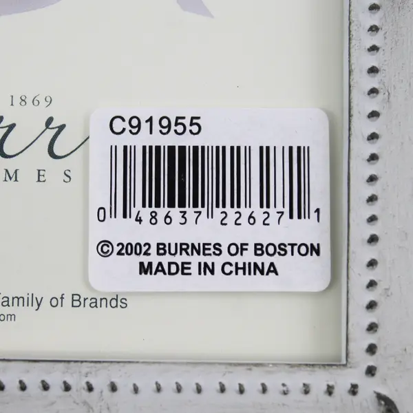 Carr Giverney Metals White 5x5 Photo Frame Pierced Floral Edge NIB