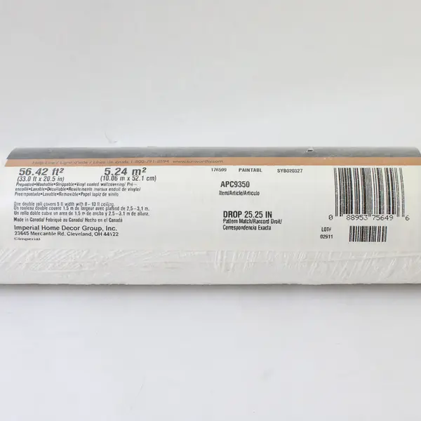 Sunworthy Paintable Textures White Wallpaper 56.42 Square Feet