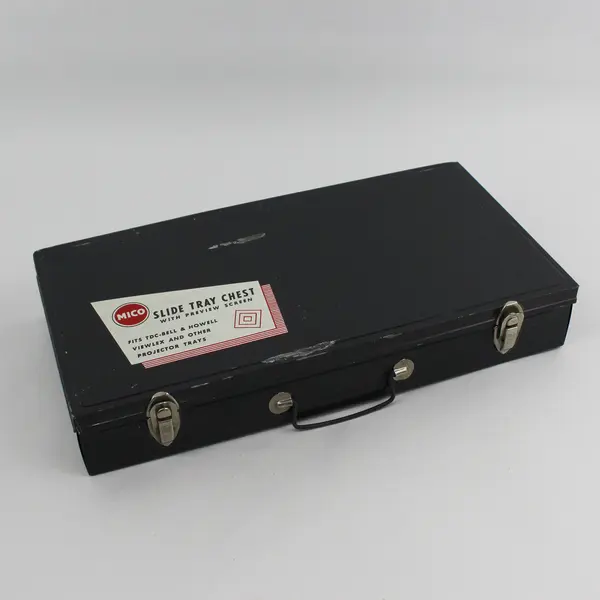  Metal Mico Slide Tray Chest with 6 Tray Boxes That Hold 30 Slides Each