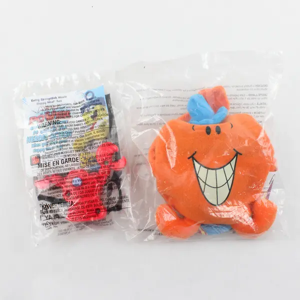 Lot of 2 McDonald's Toys Sir Pinch-a-Lot Crab & Mr. Men - New