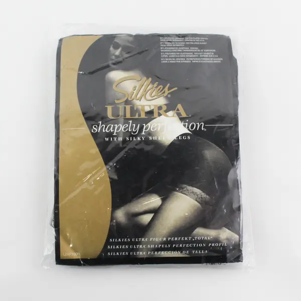 Silkies Ultra Shapely Perfection Pantyhose Nylons Queen Off-Black, #110506 