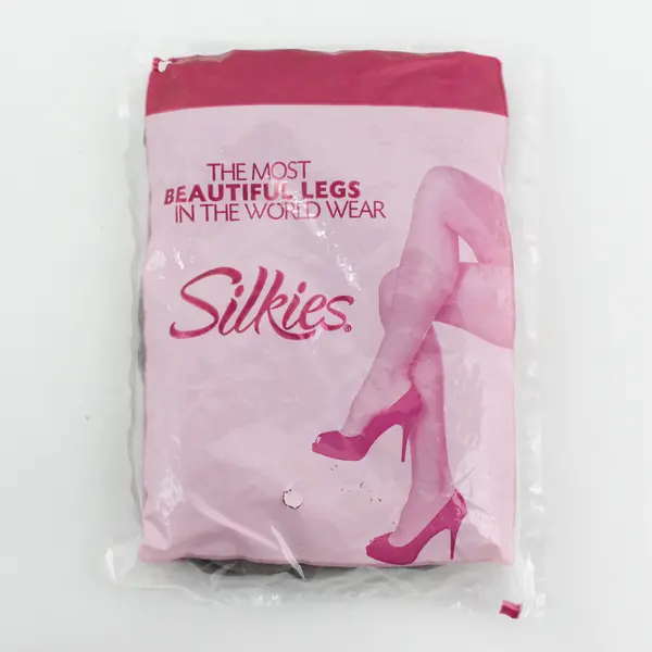 Lot of 2 Pair of Silkies Control Top Pantyhose: Taupe (Queen) and Navy Blue X-T