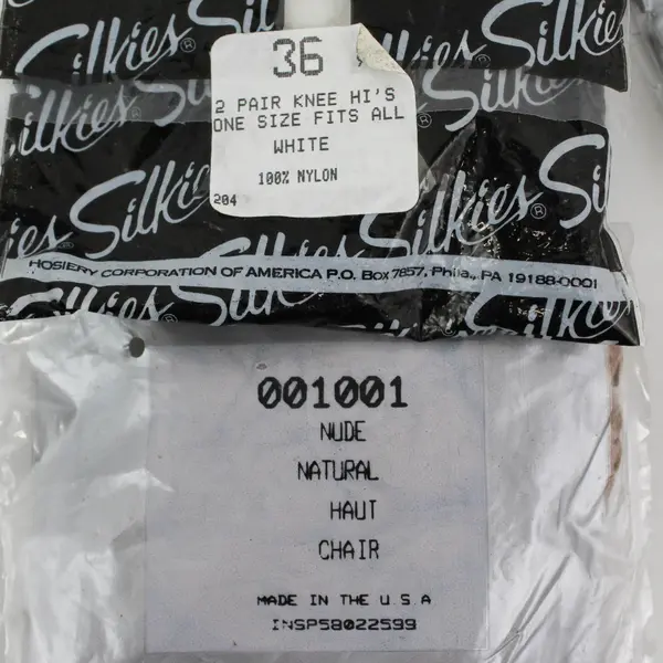 Lot of 4 Packs of Silkies Knee Hi's 11 Pairs Total Nude/Natural