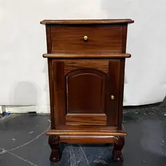 Vtg Handycraft Mahogany Wood Colonial Style Nightstand - Freight / Local Pickup