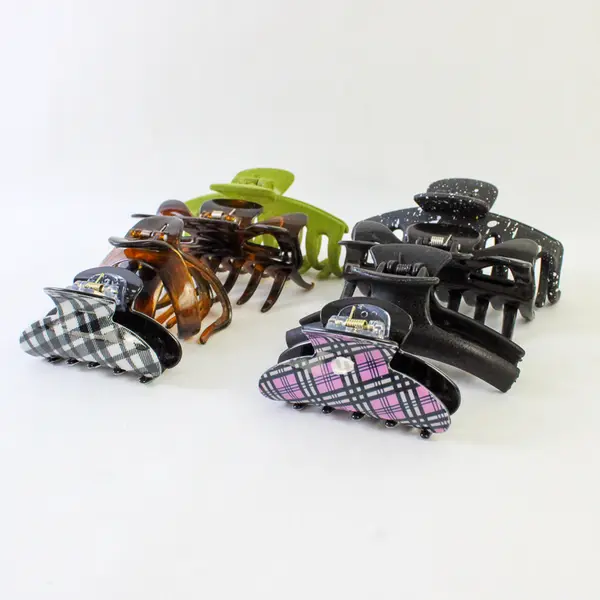 Mixed Lot of 8 Claw Clips Hair Accessories