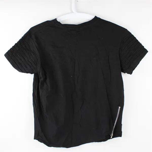 Phat Farm Solid Black Color Short Sleeve T-Shirt 100% Cotton Men's Size M