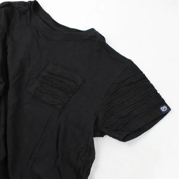 Phat Farm Solid Black Color Short Sleeve T-Shirt 100% Cotton Men's Size M