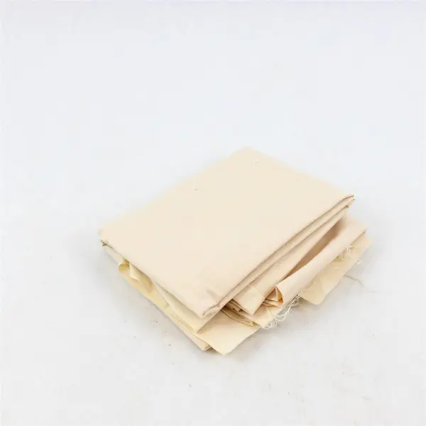 Beige Polished Cotton Fabric 1 yd x 44" Pre-Owned Good Condition