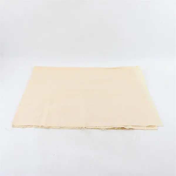 Beige Polished Cotton Fabric 1 yd x 44" Pre-Owned Good Condition