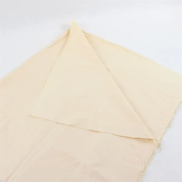 Beige Polished Cotton Fabric 1 yd x 44" Pre-Owned Good Condition