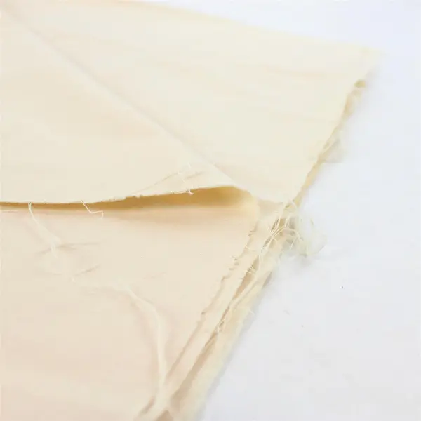 Beige Polished Cotton Fabric 1 yd x 44" Pre-Owned Good Condition