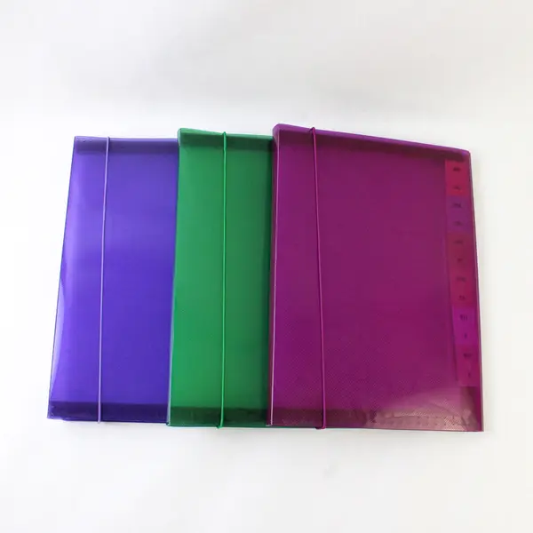 Lot of 3 Inndura by Smead Expanding File Folder Green Pink and Purple