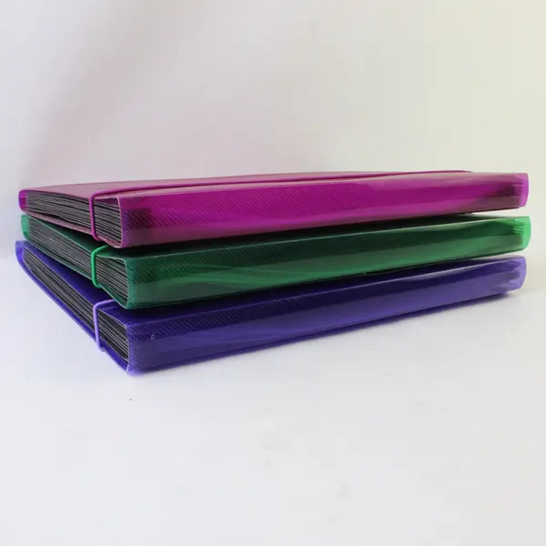 Lot of 3 Inndura by Smead Expanding File Folder Green Pink and Purple