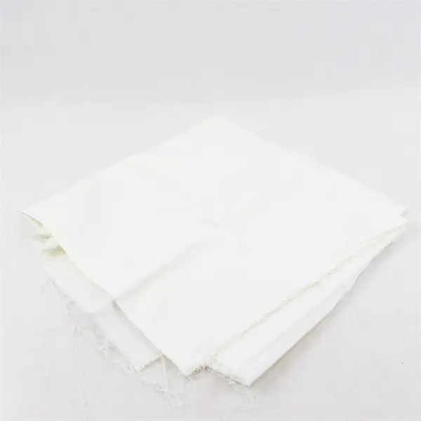 White Polished Cotton Fabric 1 1/3 x 54 in - Lightweight Smooth