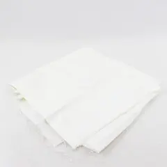 White Polished Cotton Fabric 1 1/3 x 54 in - Lightweight Smooth