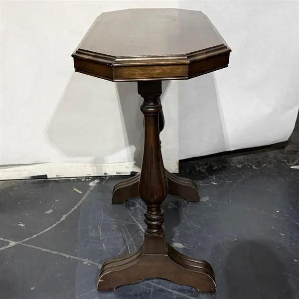 Vintage Regency Style Octagon Wood Console Table  - Freight / Local Pickup