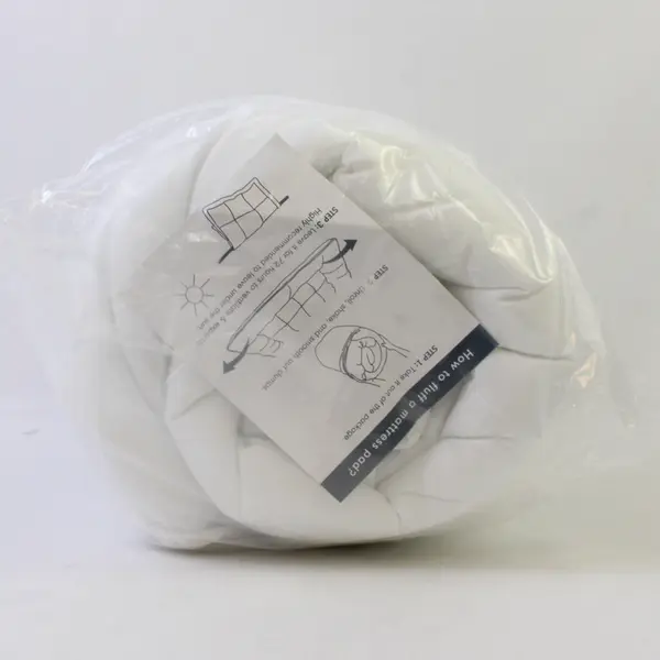 Sleep Philosophy E & E Co Solid White Color Mattress Pad Twin XL 100% Polyester