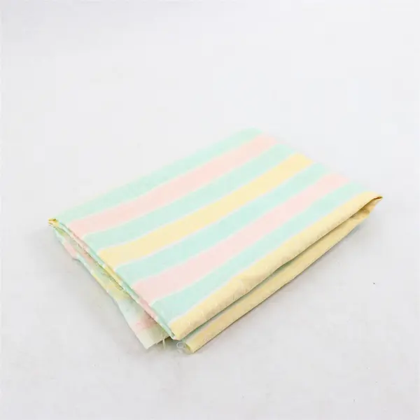 Pastel Stripes Polished Cotton Fabric 3/4 Yard 52" Wide Sewing Quilting