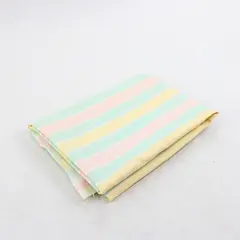 Pastel Stripes Polished Cotton Fabric 3/4 Yard 52" Wide Sewing Quilting