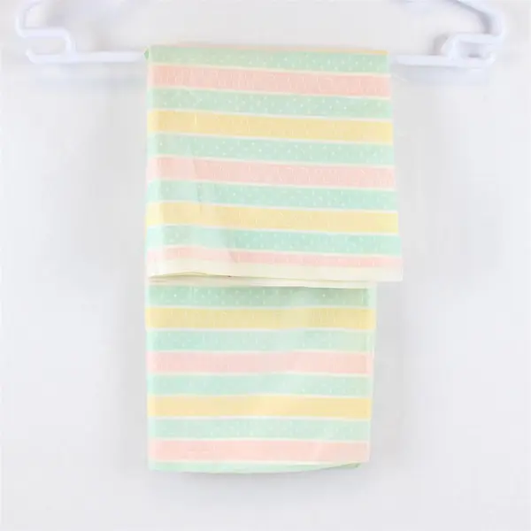 Pastel Stripes Polished Cotton Fabric 3/4 Yard 52" Wide Sewing Quilting