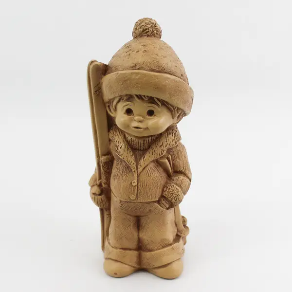 Vintage 1977 Solar Statuary Inc. Bill Mack Fannykins  Downhill Racer Figure