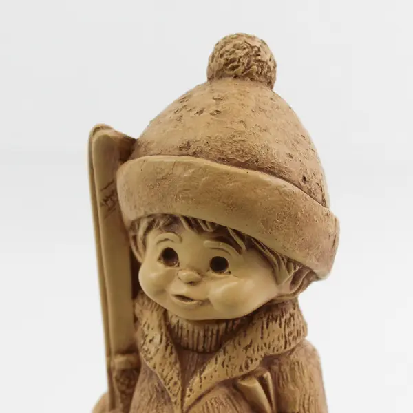 Vintage 1977 Solar Statuary Inc. Bill Mack Fannykins  Downhill Racer Figure