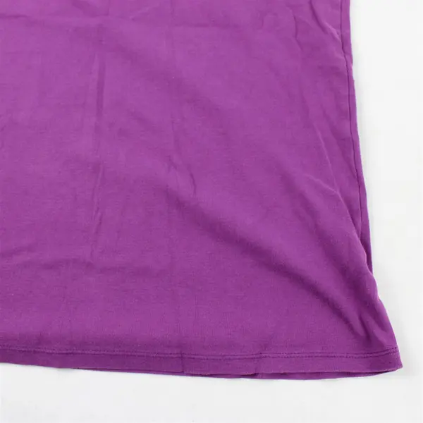 Eddie Bauer Solid Purple Color Sleeveless T-Shirt Top 100% Cotton Women's Size L