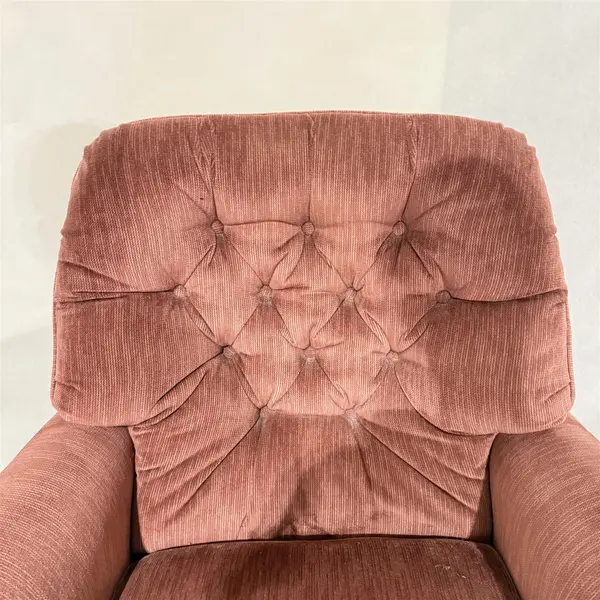 Vintage La-Z-Boy Pinkish/Red Swivel Upholstered Arm Chair- Local Pickup Only