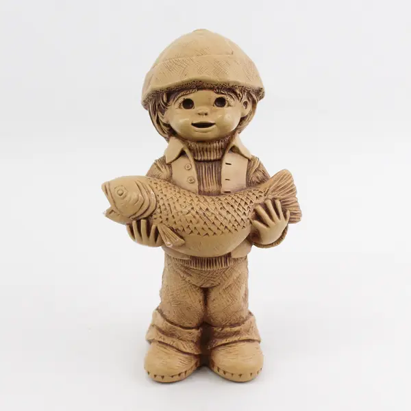 1982 Solar Statuary Inc Bill Mack Fishin Fanatic Figurine