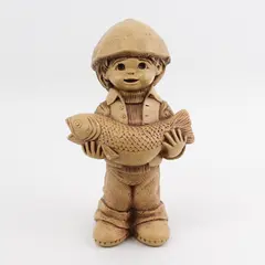 1982 Solar Statuary Inc Bill Mack Fishin Fanatic Figurine