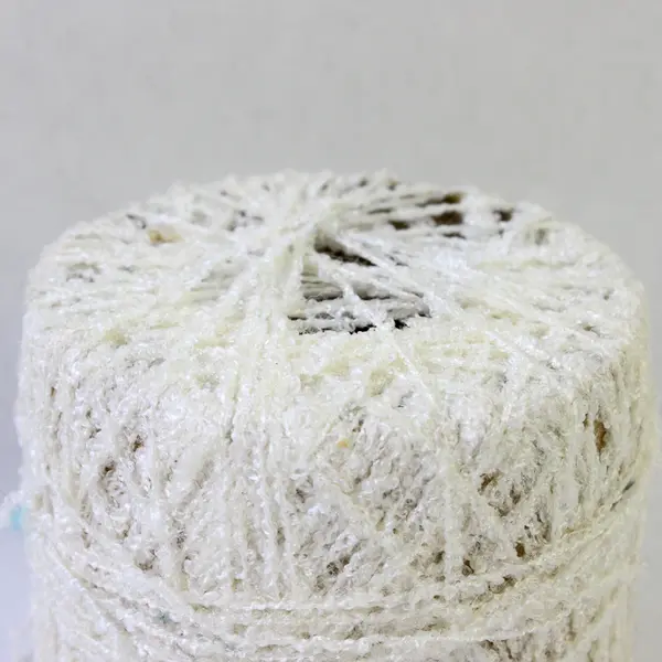 Lot of 2 Small Skeins of White Acrylic Yarn 
