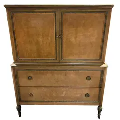 Vtg 1950s-60s Northern Manufacturing Co Wood Armoire  - Freight / Local Pickup