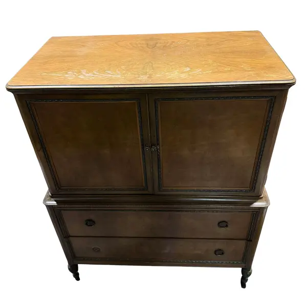 Vtg 1950s-60s Northern Manufacturing Co Wood Armoire  - Freight / Local Pickup